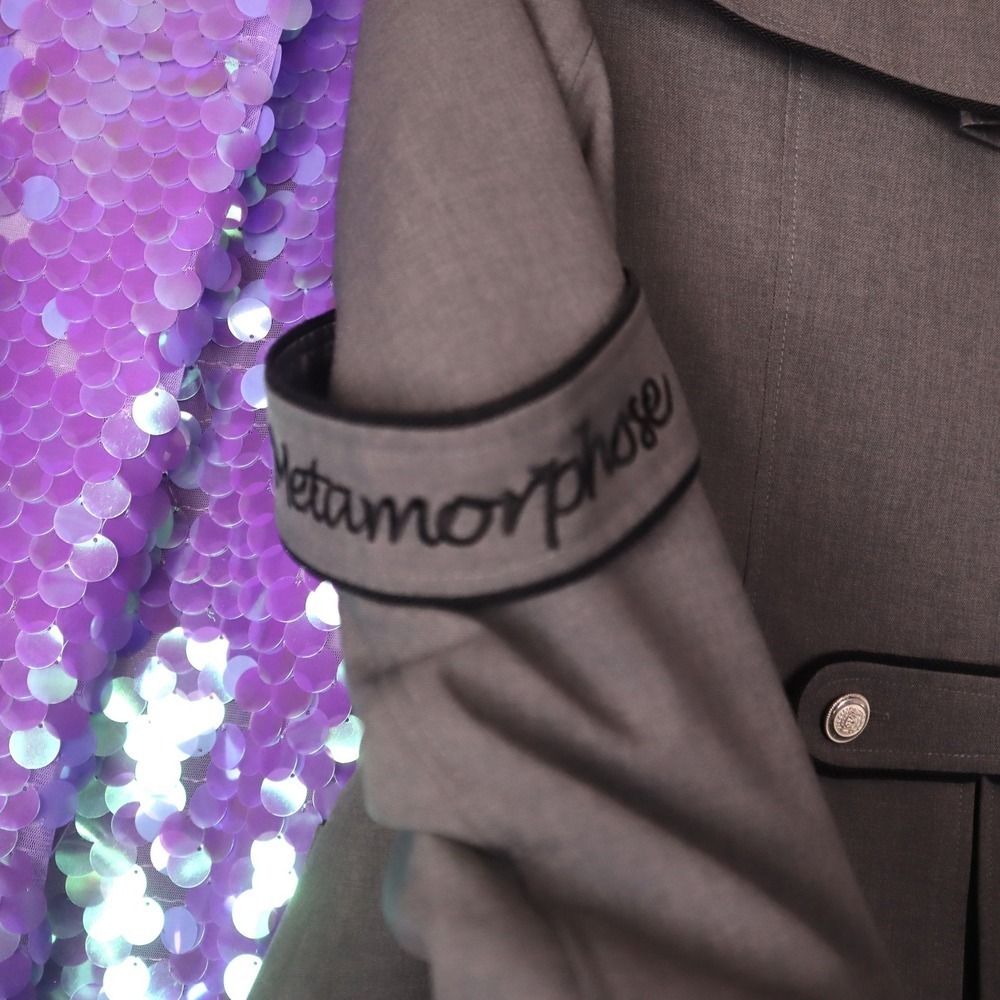 Metamorphose Name of Guardian Jacket Grey Military Goth Lolita EGL Japan - Picture 8 of 12